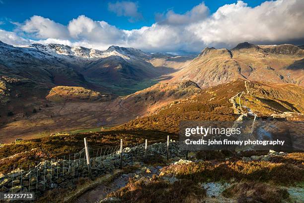 lake district mountains - lingmoor fell stock pictures, royalty-free photos & images