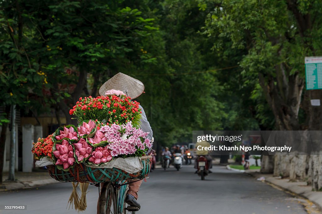 Flower bike-shop