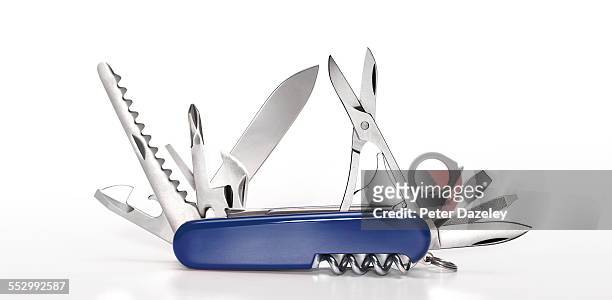 swiss army knife - penknife stock pictures, royalty-free photos & images
