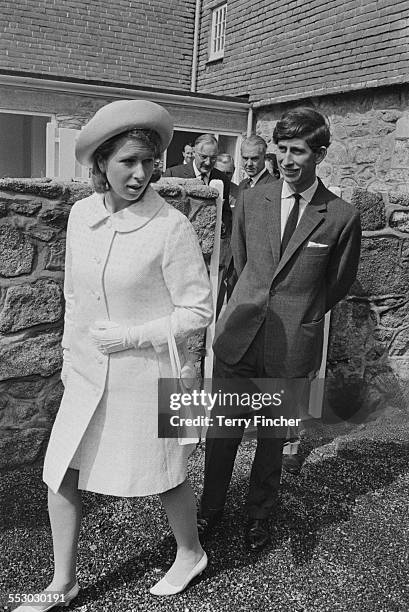 Anne, Princess Royal with Charles, Prince of Wales, visiting the Isles of Scilly, 1967.