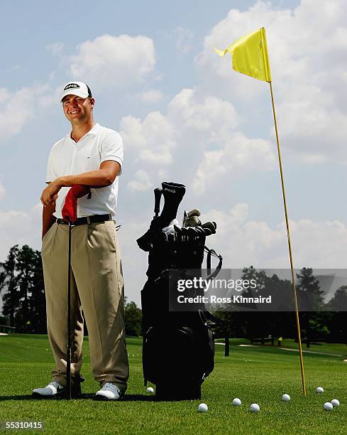 Ryan Moore the US Amateur Champion pictured during practice prior to the start of the US Open at the Pinehurst Resort on June 14, 2005 in Pinehurst,...