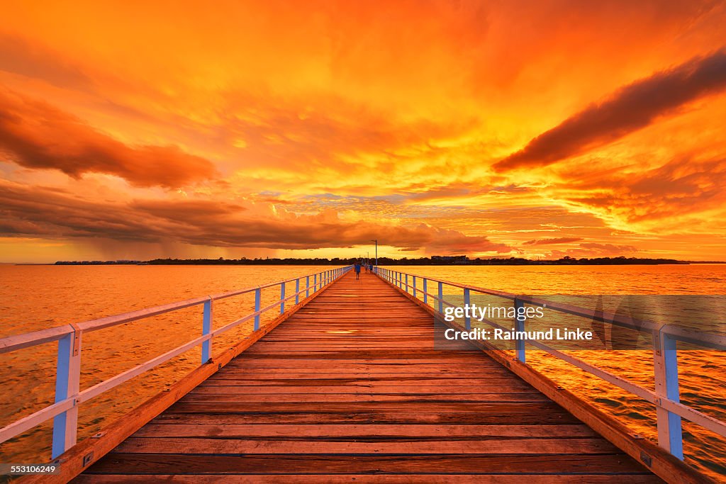 Wooden Jetty at Sunset
