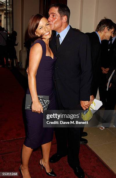 Presenters Davina McCall and Dale Winton arrive at the GQ Men Of The Year Awards at the Royal Opera House on September 6, 2005 in London, England....