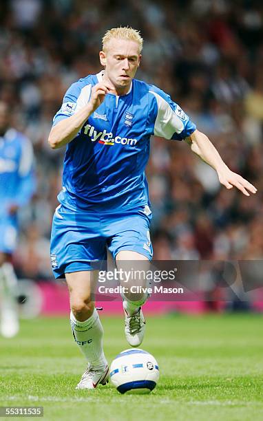 Mikael Forssell of Birmingham City in action during the FA Barclays Premiership match between West Bromwich Albion and Birmingham City at The...