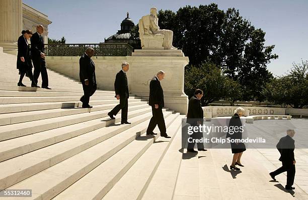 Members of the U.S. Supreme Court, Justice Ruth Bader Ginsburg, Justice Stephen Breyer, Justice Clarence Thomas, Justice David Souter, Justice...