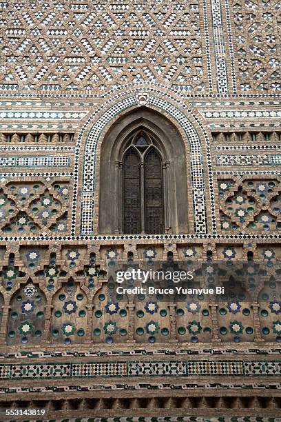 basilica of our lady of the pillar - mudéjar stock pictures, royalty-free photos & images