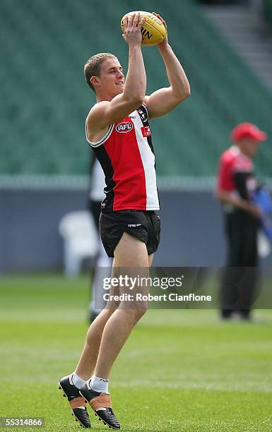 Matt Maguire of the Saints in action during the St Kilda Saints AFL training session at the MCG September 8, 2005 in Melbourne, Australia.