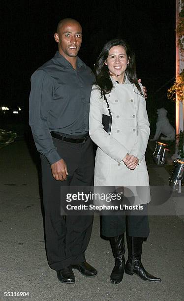 George Gregan and his wife Erica at the Collette Dinnigan Resort 2005 Collection Launch held at Strickland House, Vaucluse September 8, 2005 in...