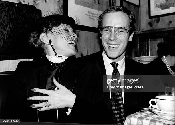 Prince Albert and Liliane Montevecchi attends the Opening Night party of "On Your Toes" circa 1983 in New York City.