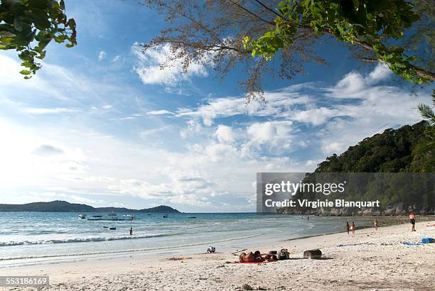 perhentian island, pulau perhentian. - pulau perhentian stock pictures, royalty-free photos & images