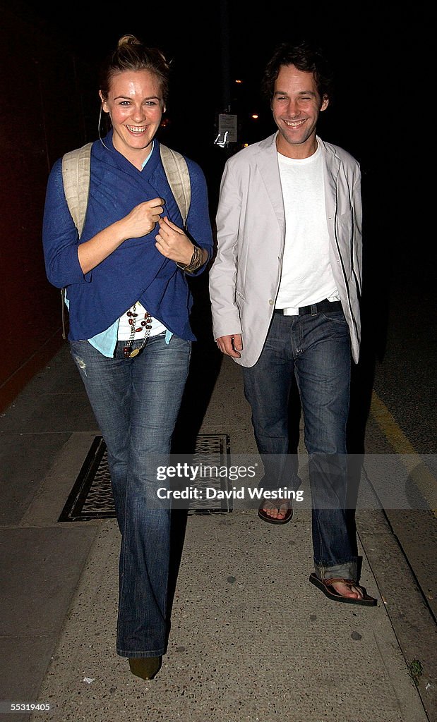 Did Paul Rudd And Alicia Silverstone Date Alicia Silverstone and Paul Rudd leave The Gate Restaurant on... News