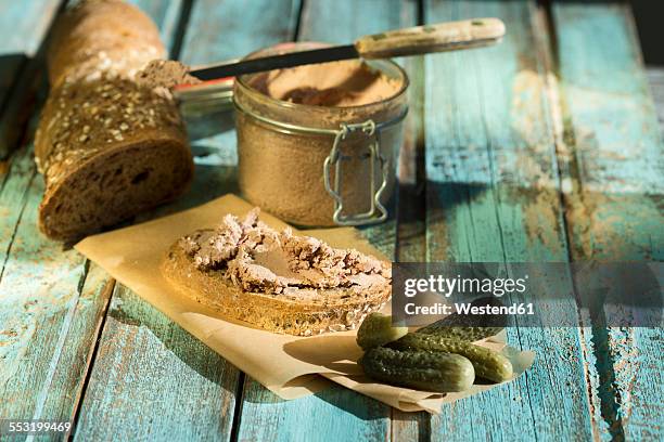 Liverwurst Spread With Pickled Cucumber, 照片檔