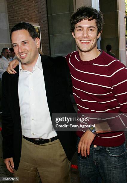 Producer David Sacks and actor Adam Brody attend the "Thank You For Smoking" premiere at the 2005 Toronto International Film Festival September 09,...