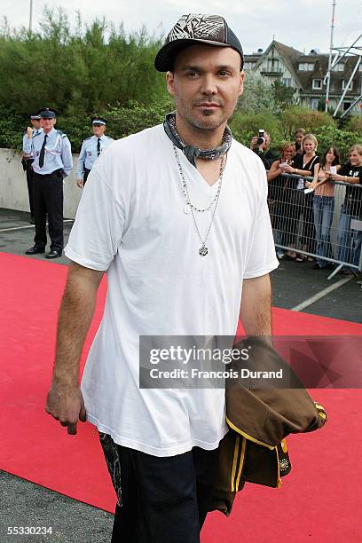 Photographer and director David LaChapelle poses at the photocall for " Rize" at the 31st Deauville Festival Of American Film on September 10, 2005...