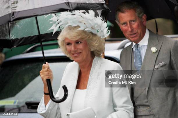 Prince Charles, Prince of Wales and Camilla, Duchess of Cornwall attend the wedding of The Duchess of Cornwall?s son, Tom Parker Bowles, to magazine...