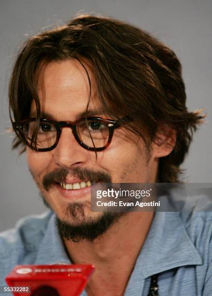 Actor Johnny Depp participates in a press conference for "Tim Burton's Corpse Bride" during the 2005 Toronto International Film Festival September...