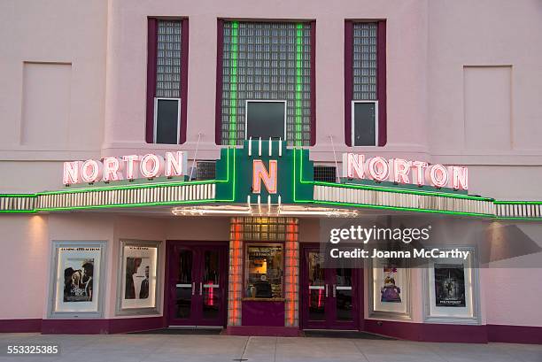 old movie house - entrance sign stock pictures, royalty-free photos & images