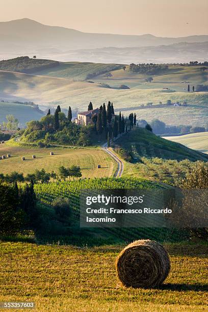 tuscan scenics - agritoerisme stockfoto's en -beelden