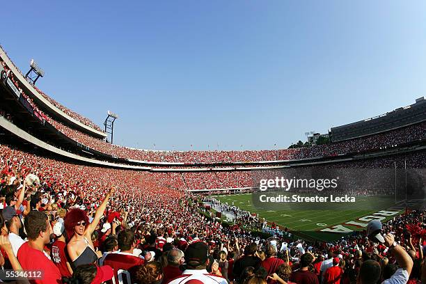 Outubro 2018 Atenas Geórgia Eua Vistas Aéreas Sanford Stadium Que —  Fotografia de Stock Editorial © actionsports #218418514