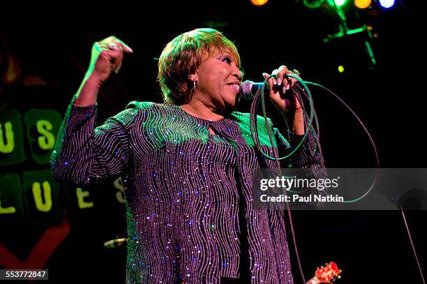 American Blues singer Denise Lasalle performs onstage during a Koko Taylor Benefit at the House of Blues, Chicago, Illinois, November 19, 2006.