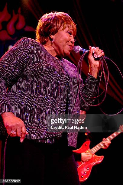 American Blues singer Denise Lasalle performs onstage during a Koko Taylor Benefit at the House of Blues, Chicago, Illinois, November 19, 2006.