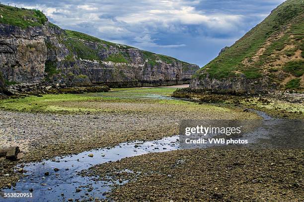 smoo cave, durness, sutherland - smoo cave stock pictures, royalty-free photos & images