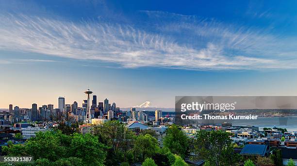 seattle skyline - seattle stock pictures, royalty-free photos & images