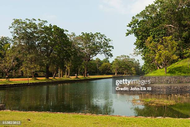 sigiria, royal gardens - dambulla stock pictures, royalty-free photos & images