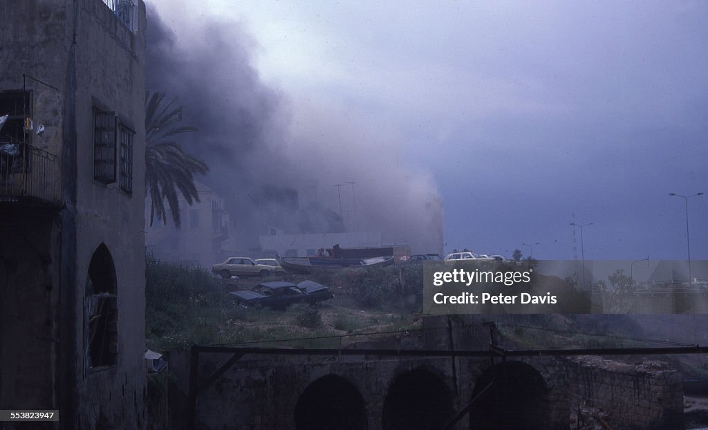 Scene During The Bombing Of The American Embassy In Lebanon