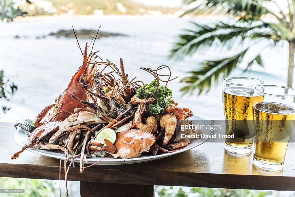 Seafood plate