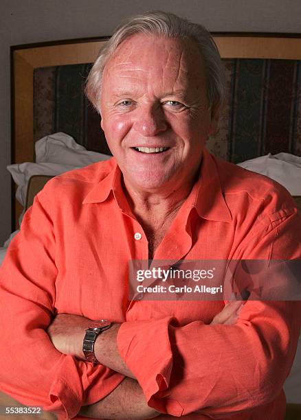 Actor Sir Anthony Hopkins poses for a portrait while promoting the film "Worlds Fastest Indian" at the Toronto International Film Festival September...