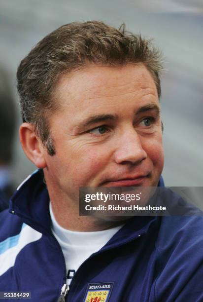 Portrait of Ally McCoist of Scotland prior to the group 5 World Cup 2006 Qualifier between Norway and Scotland held at the Ullevaal Stadium on...