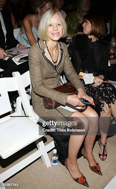 Ann Stordahl attends the Cynthia Steffe Spring 2006 fashion show during Olympus Fashion Week at Bryant Park September 12, 2005 in New York City.