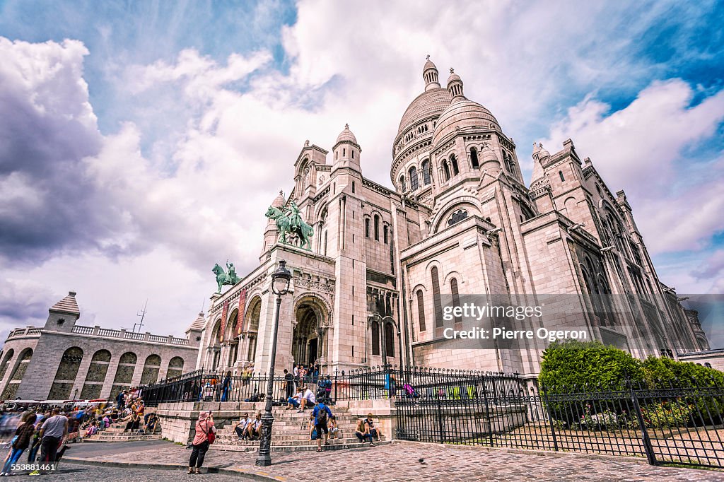 The Basilica of Sacre Coeur in Montmartre, Paris