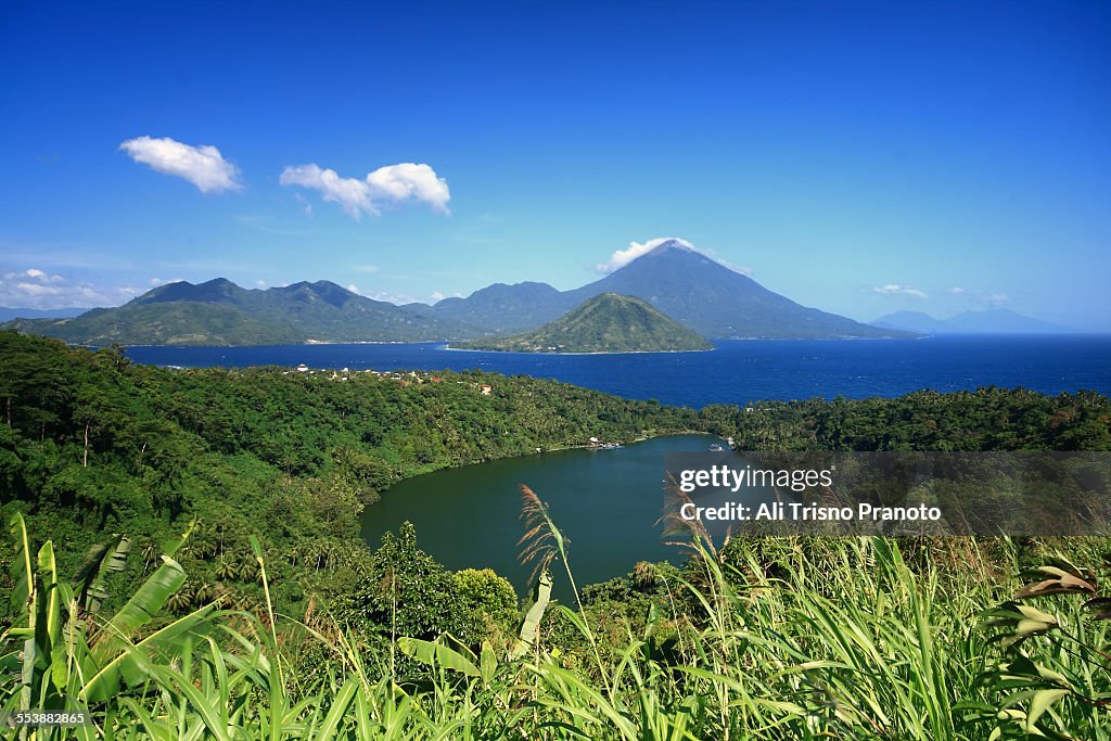 Laguna lake, Maitara and Tidore island Indonesia