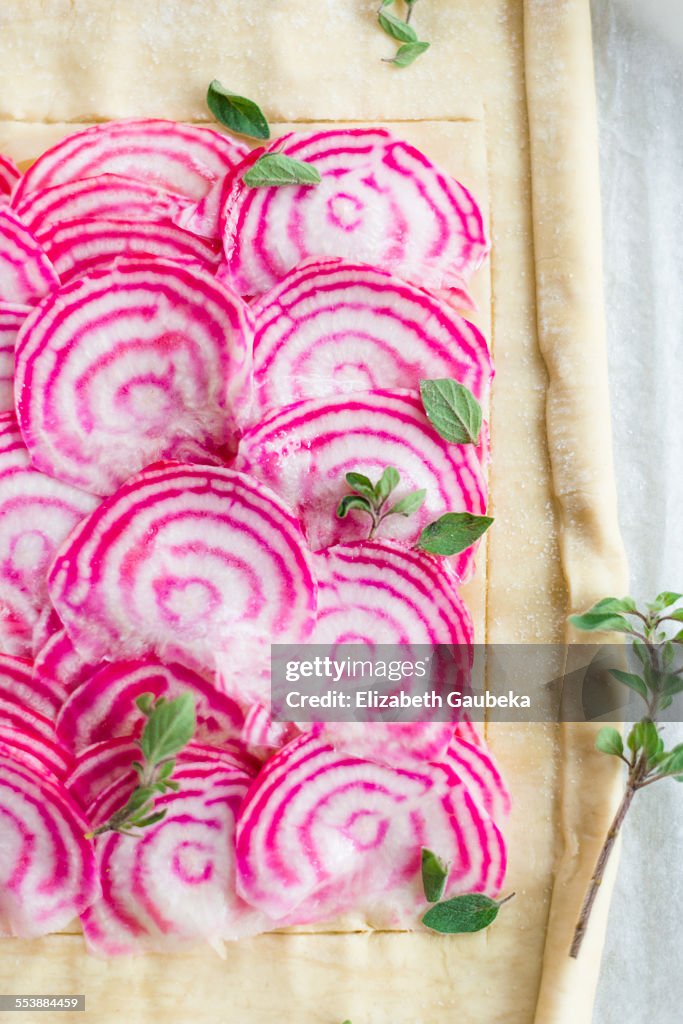 Baking with chioggia beets