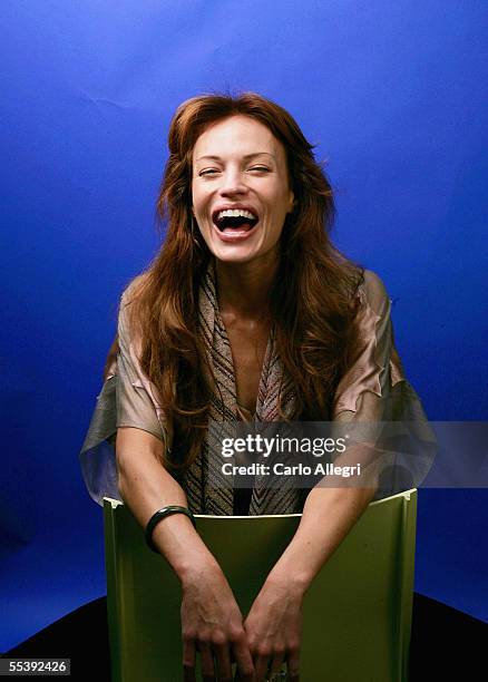 Actress Jolene Blalock poses for a portrait while promoting the film "Slow Burn" at the Toronto International Film Festival September 12, 2005 in...