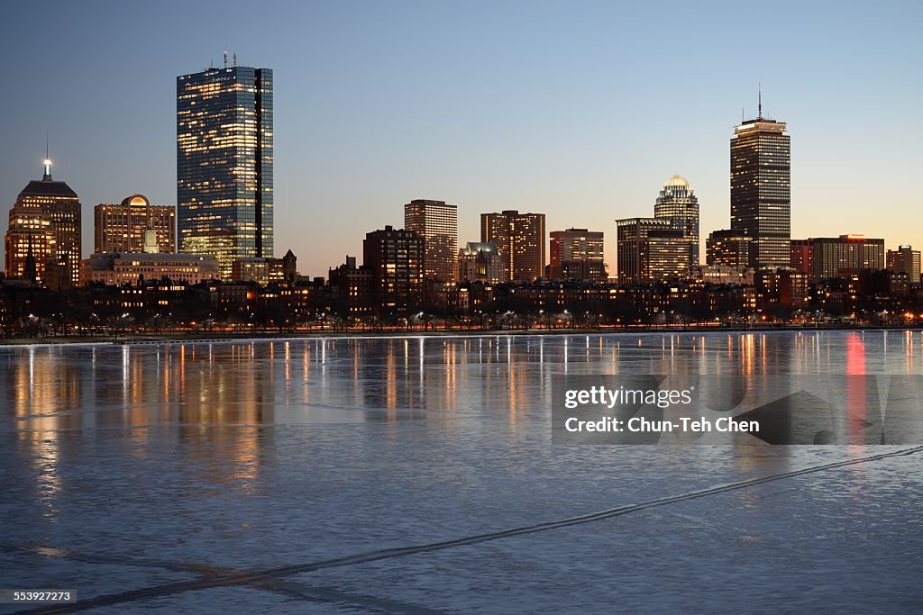 The Boston skyline