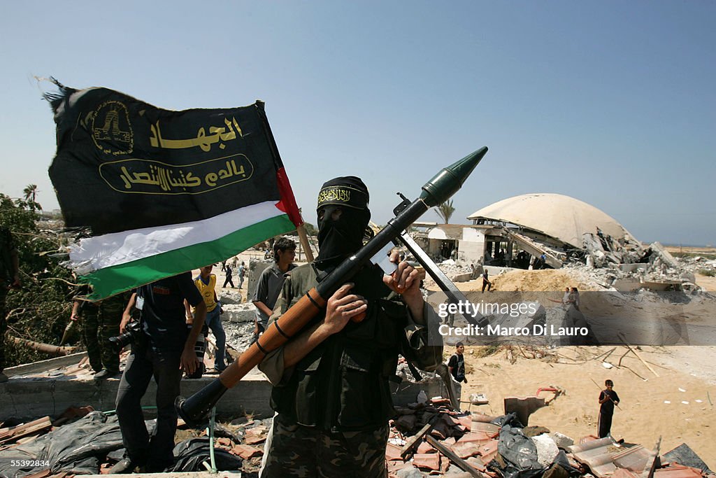 Members Of Islamic Jihad Gather In Former Israeli Settlement