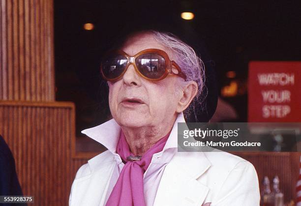 Portrait of Quentin Crisp in a New York diner, United States, 1995.