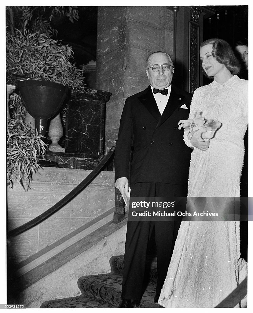 Louis B. Mayer And Norma Shearer