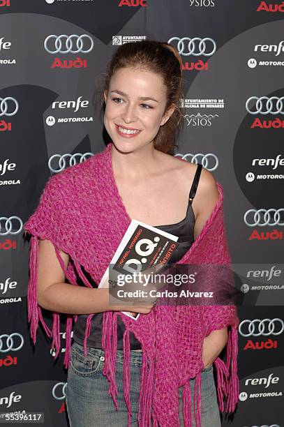 Actress Silvia Abascal attends the first night of dancer Rafael Amargo's new Show "DQ...Pasajero en Transito" at the Gran Via Theater on September...