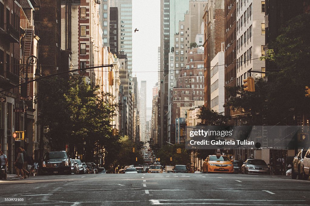 New York avenue at morning