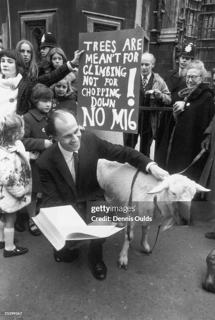 Tebbit With Goat
