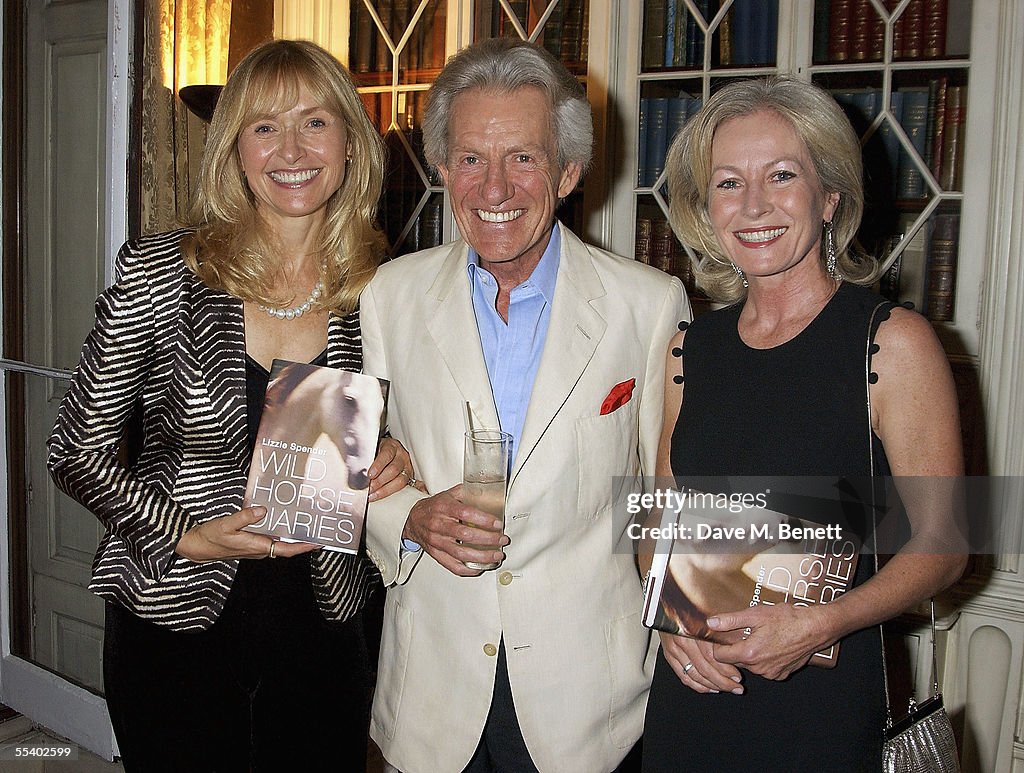 Lizzie Spender, Patrick Lichfield and wife attend the book launch ...