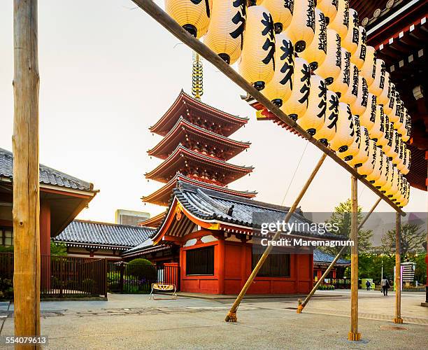 asakusa, senso-ji (senso temple) - asakusa senso temple stock pictures, royalty-free photos & images