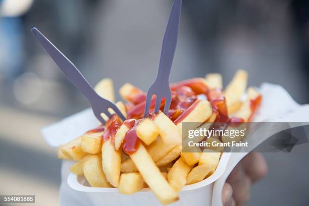 close up fries - savory food - fotografias e filmes do acervo