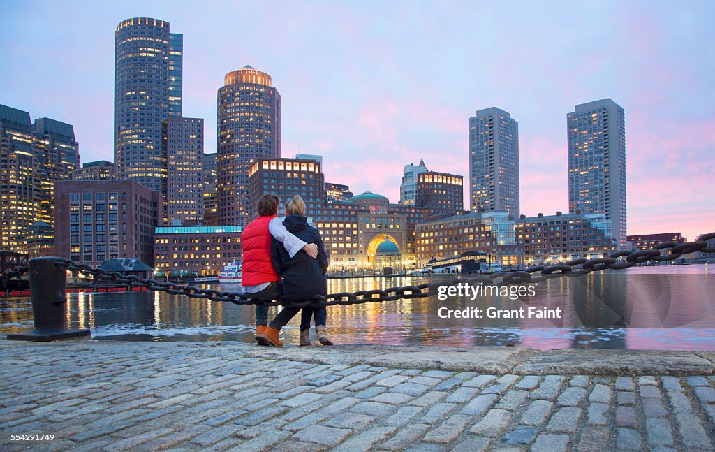 Couple near harbour