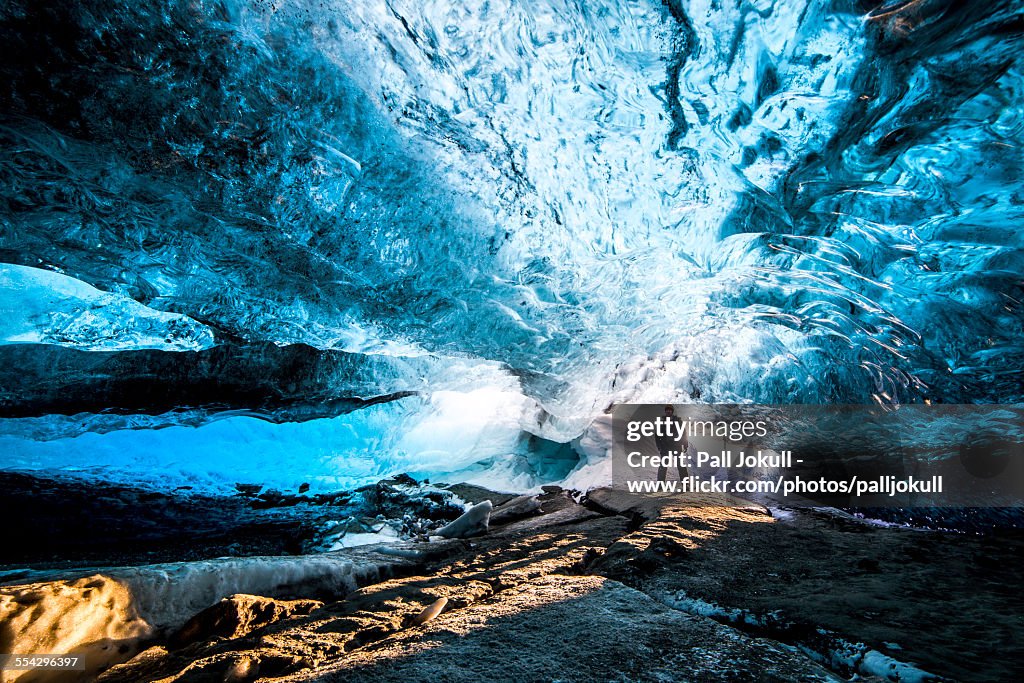 Crystal ice-cave