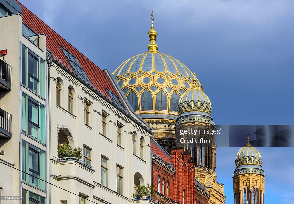 Dome of the new synagogue in Berlin